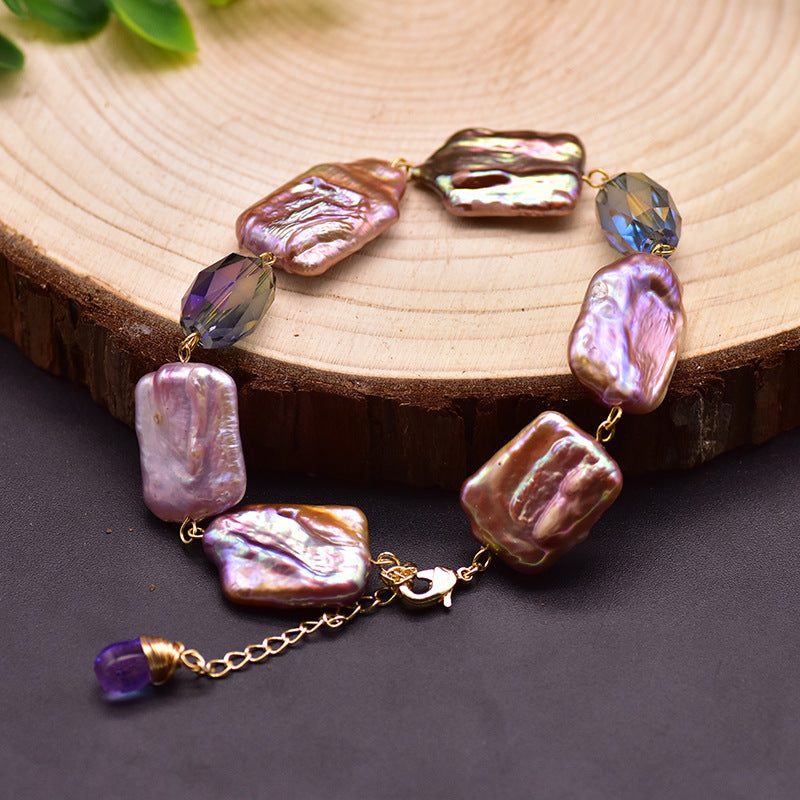 Natural Baroque Pearl Set Bracelet
