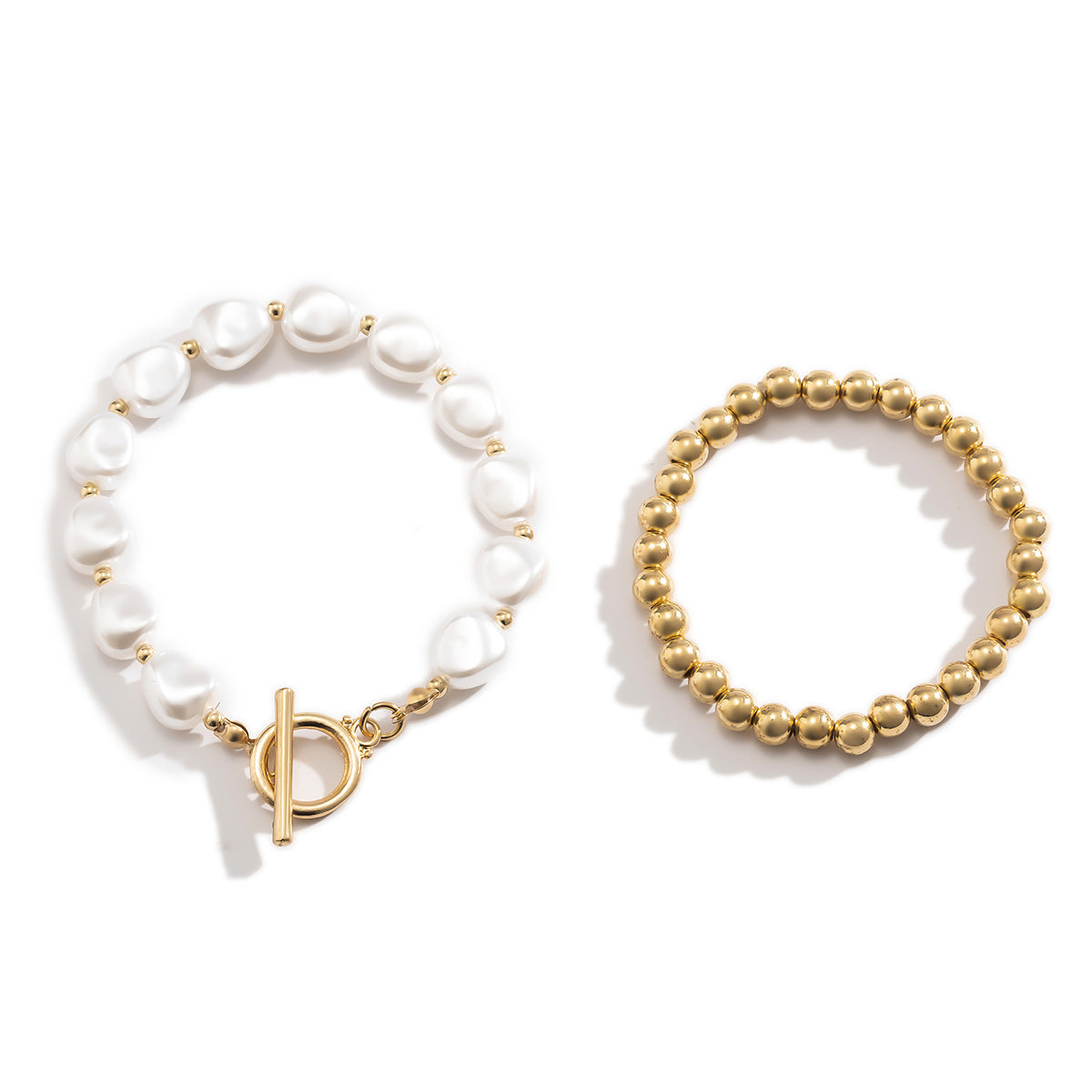 Temperament Corn Grain Imitation Pearl Set Bracelet