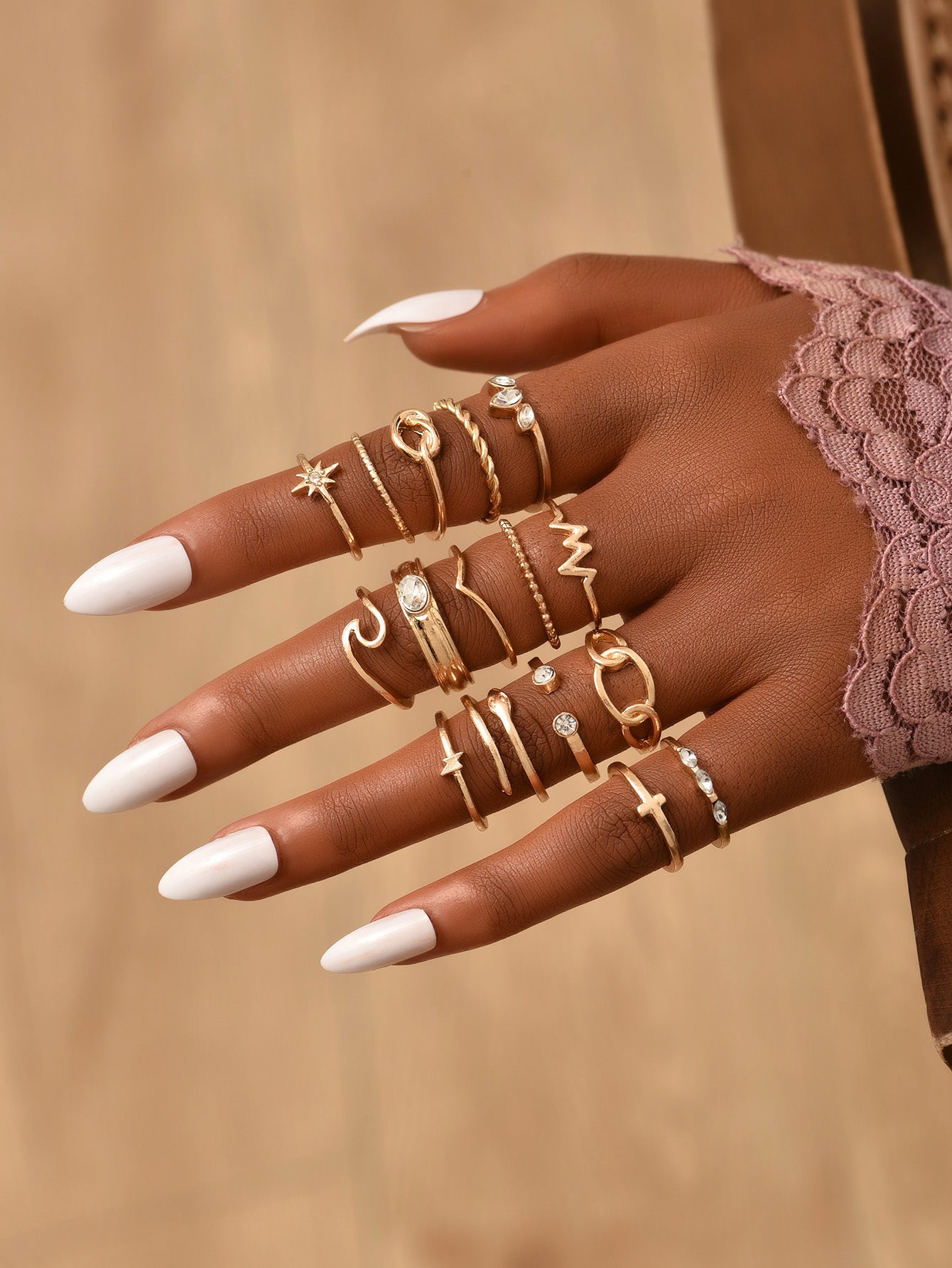 Metal Ring Set Women