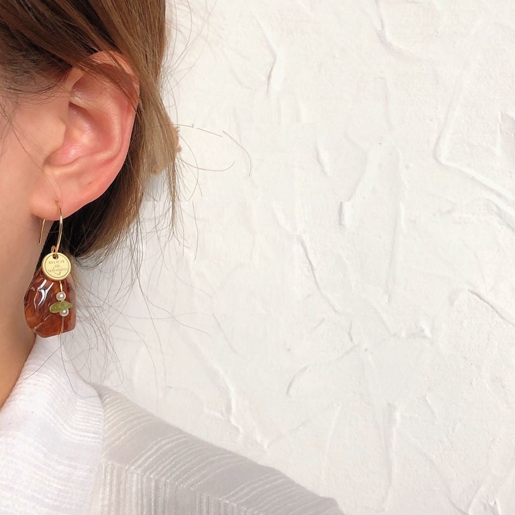 Women's Harbour Style Retro Original Stone Earrings