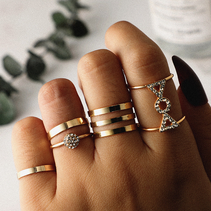 5-piece set with diamond ring