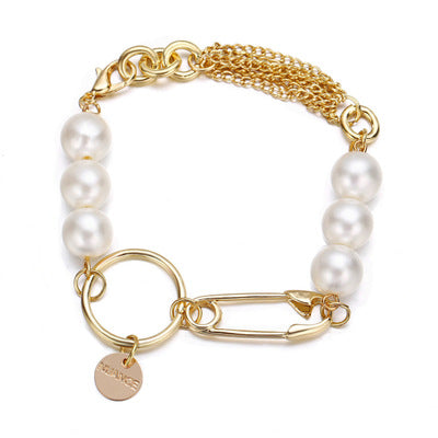 Irregular pearl bracelet