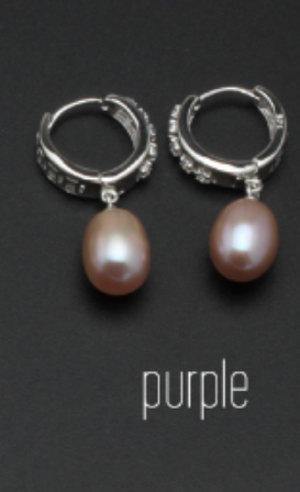Real freshwater pearl earrings for women, 925 sterling silver pearl earrings fine white pearl earrings jewelry