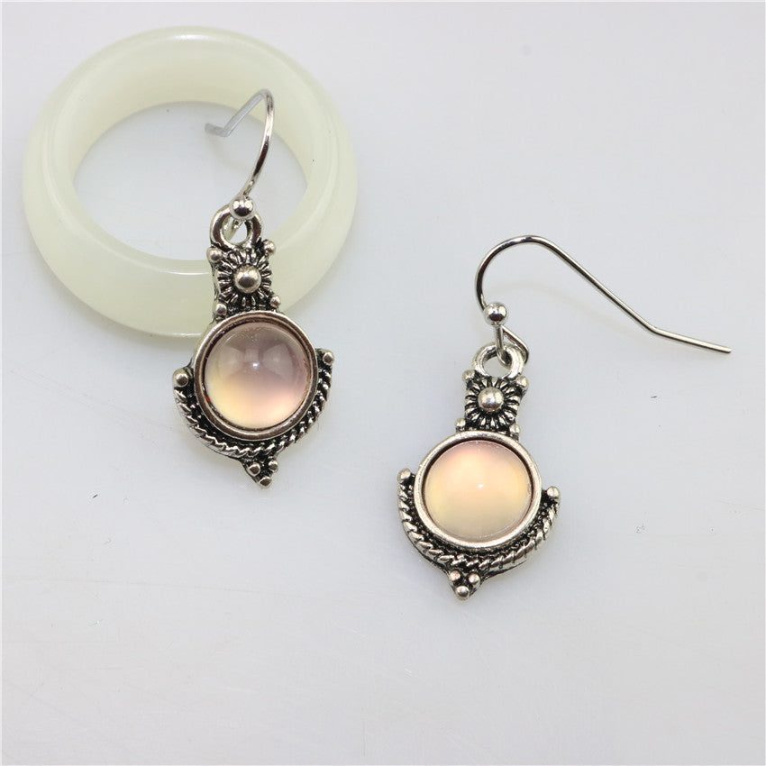 Moonstone vintage earrings