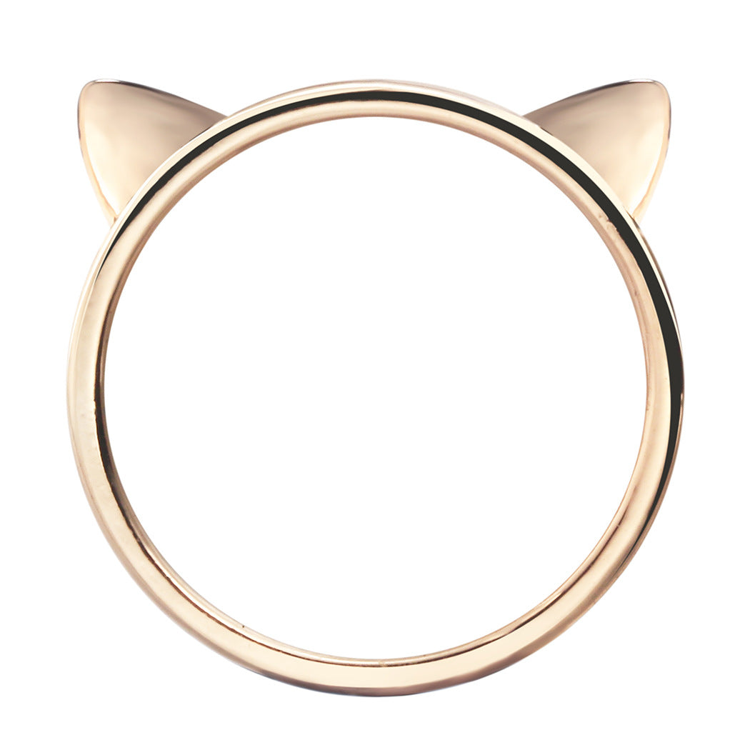 Cute animal ring,ears, sweet, simple joint ring tail ring.