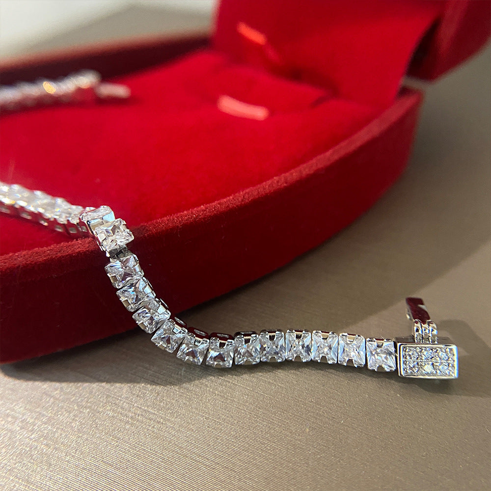 High Carbon Diamond Full Diamond Bracelet