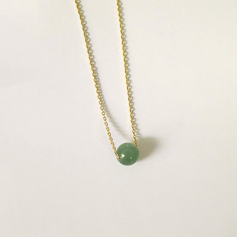 Crystal glass pendant necklace