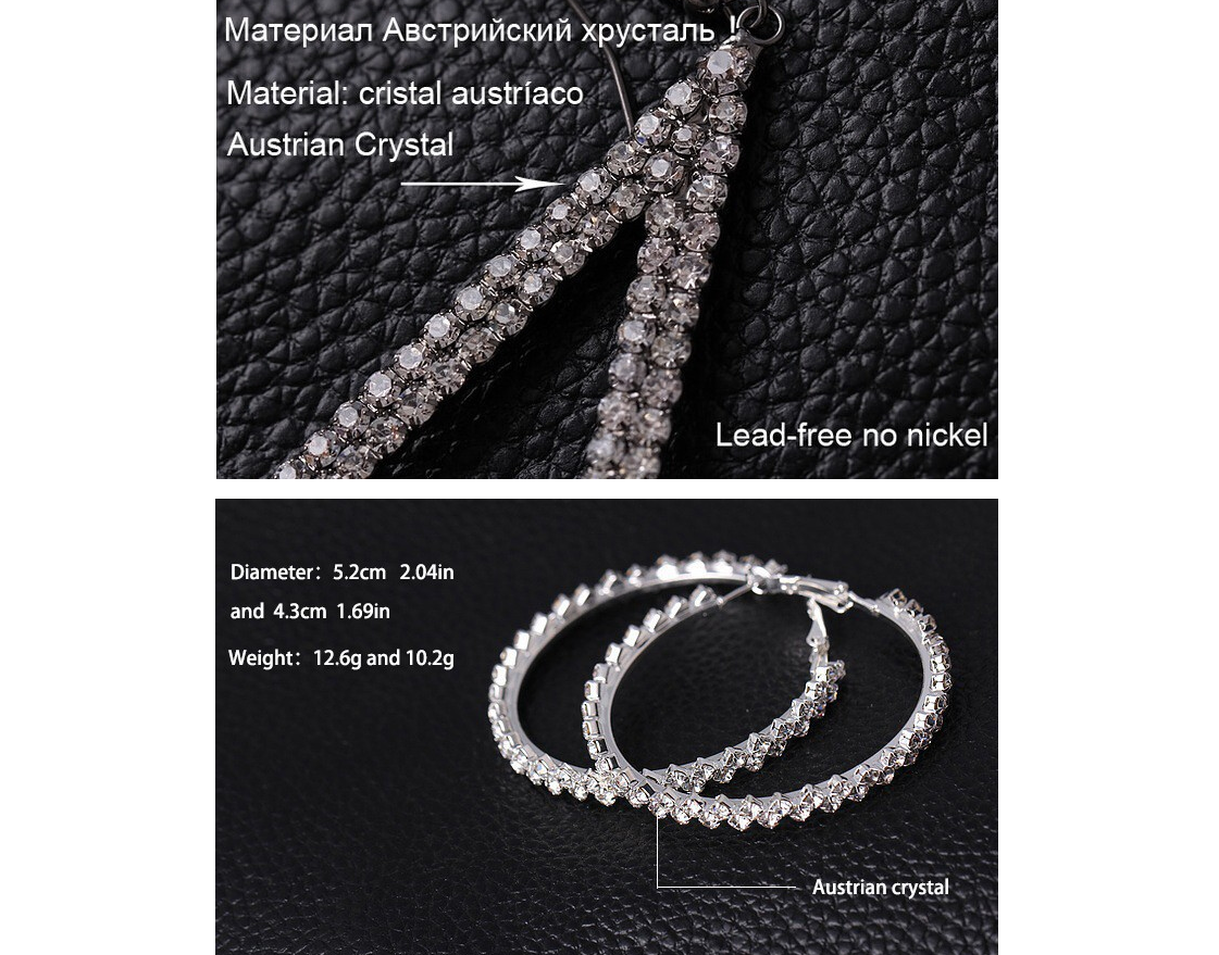 Inner Light Crystal Hoop Earrings