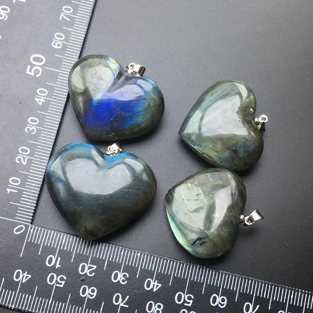 Natural Labradorite Moonstone Love Necklace
