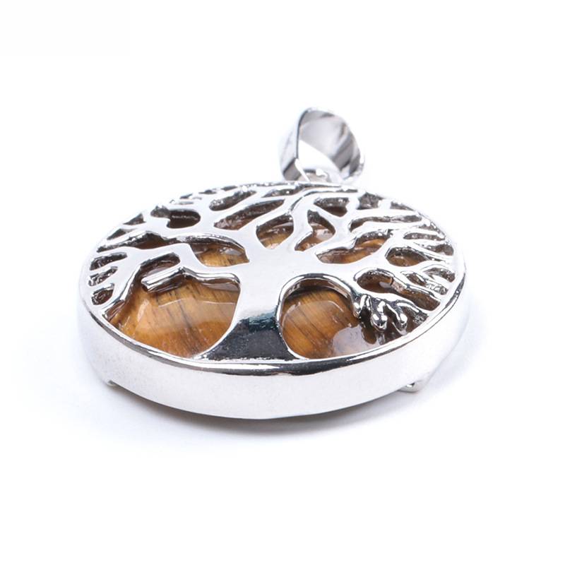 Natural stone pendant Life Tree Necklace