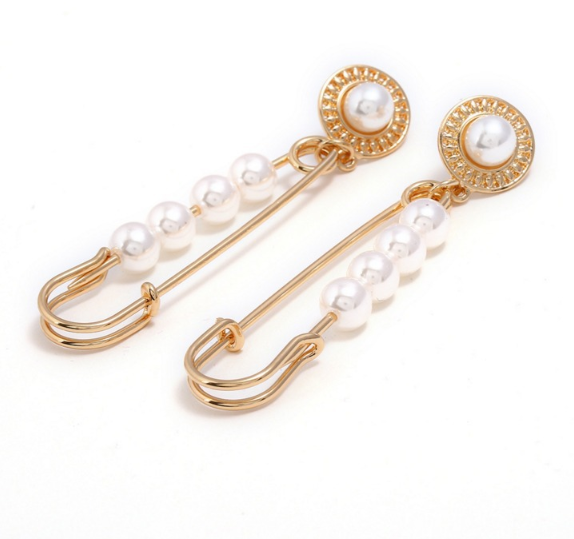 Pearl earrings pin alloy earrings earrings