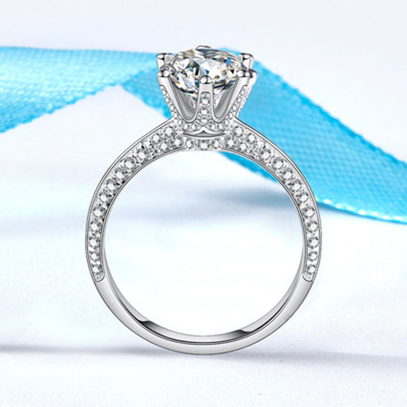Zircon Women's Diamond Ring with Broken Diamonds