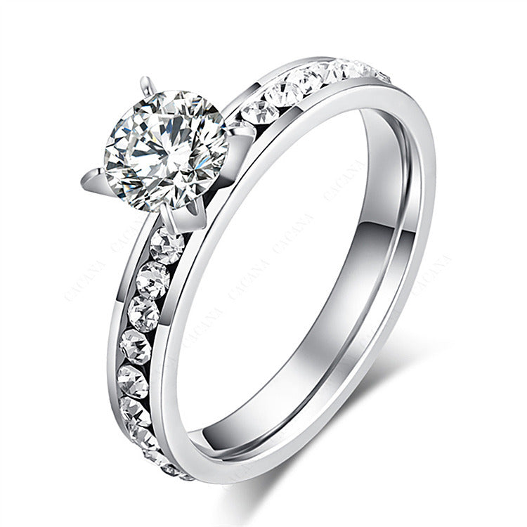 Fashion design full diamond ring