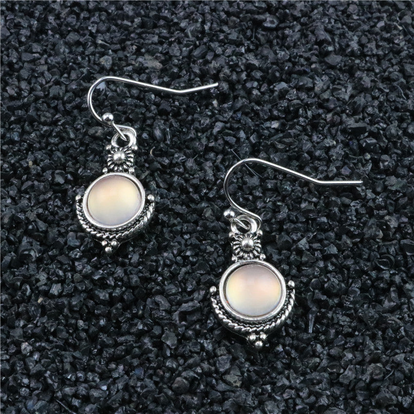 Moonstone vintage earrings