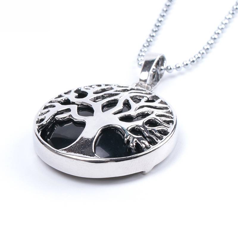 Natural stone pendant Life Tree Necklace