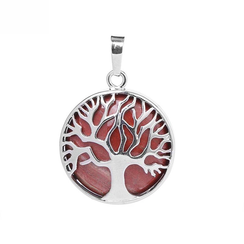 Natural stone pendant Life Tree Necklace