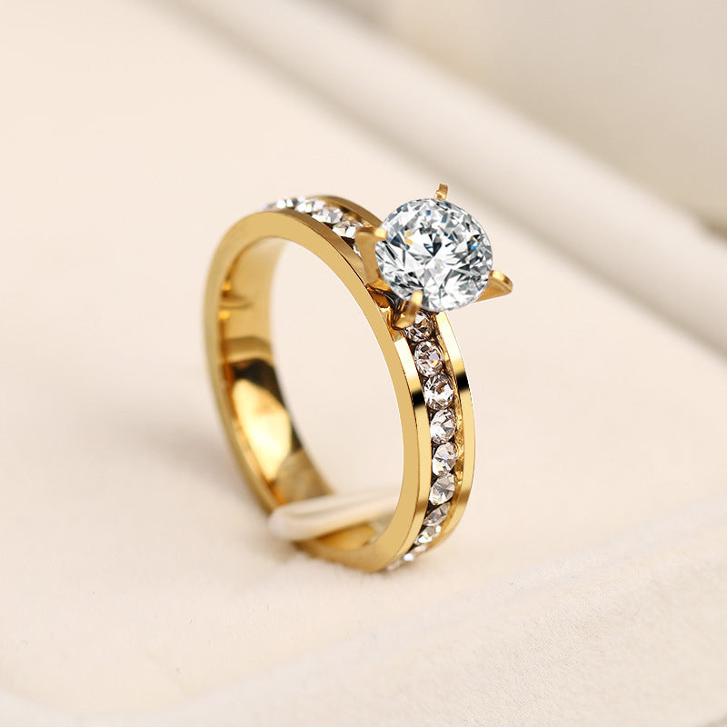 Fashion design full diamond ring