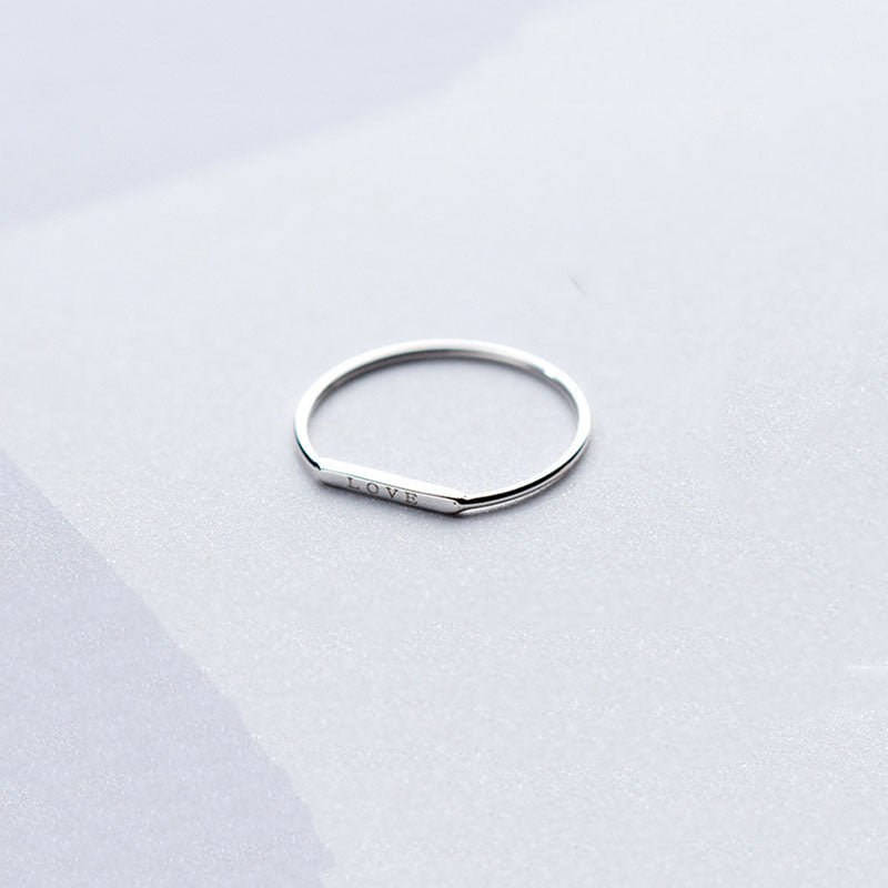 Sweet simple word ring