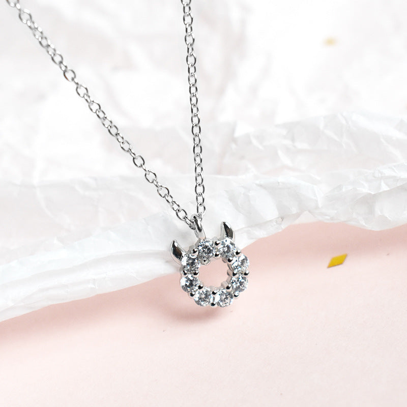 s925 sterling silver little devil necklace