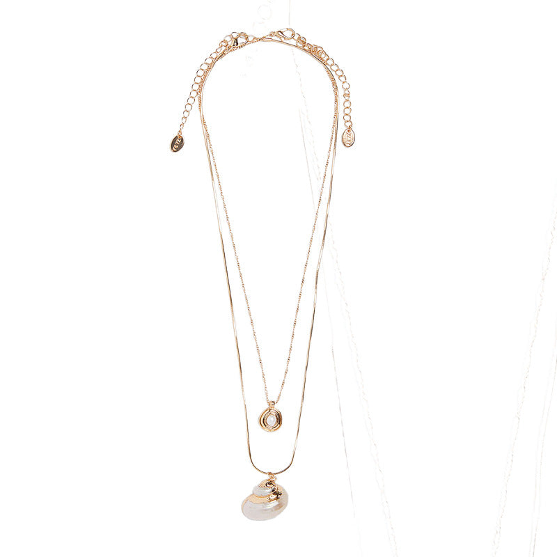 Accessories shell pearl necklace