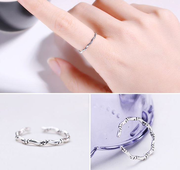 Knotted bamboo ring