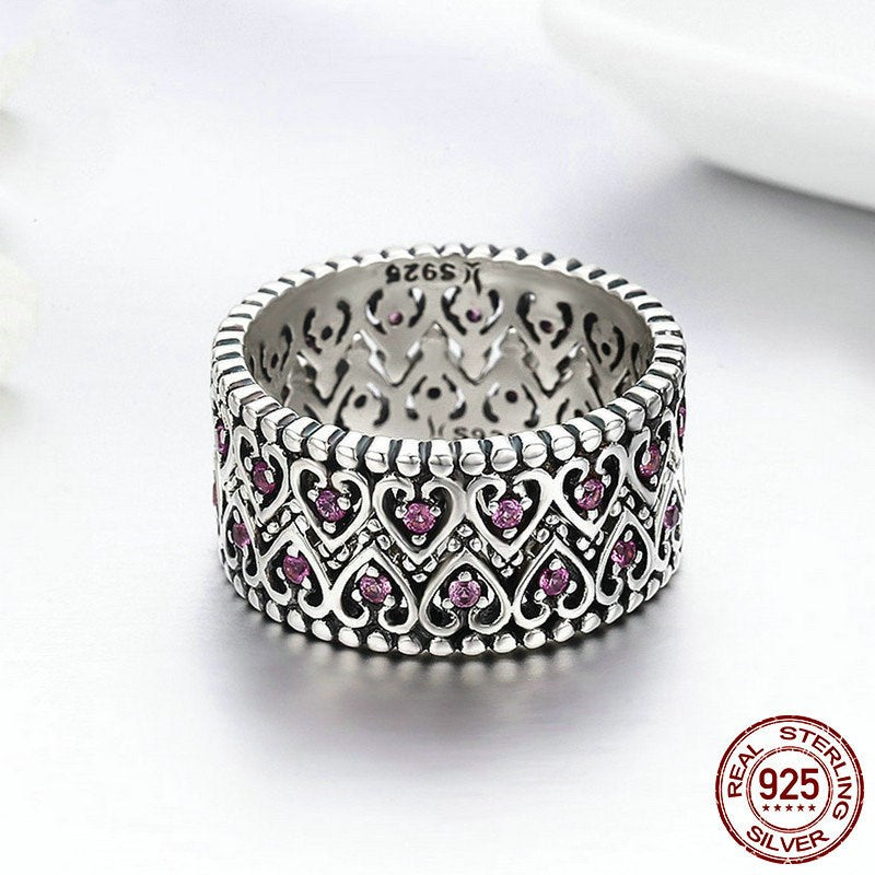 Temperament Queen Crown Sterling Silver Ring