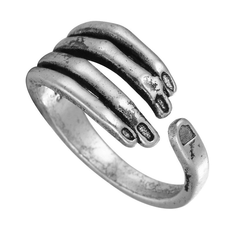Alloy Set 12-piece Set Of Animal Ring Ring Adjustable