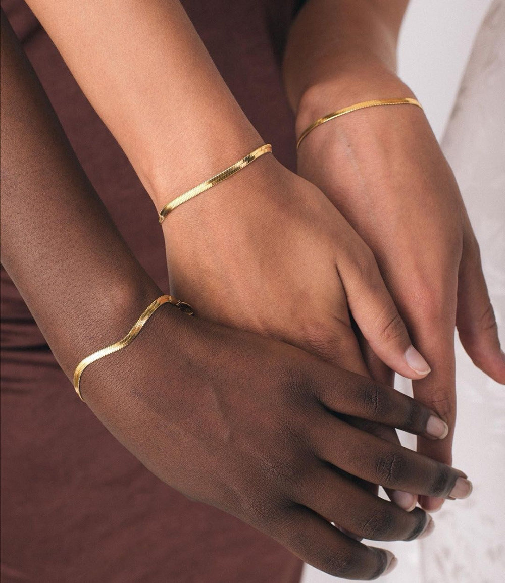Flat Snake Chain Bangle Ladies Bangle