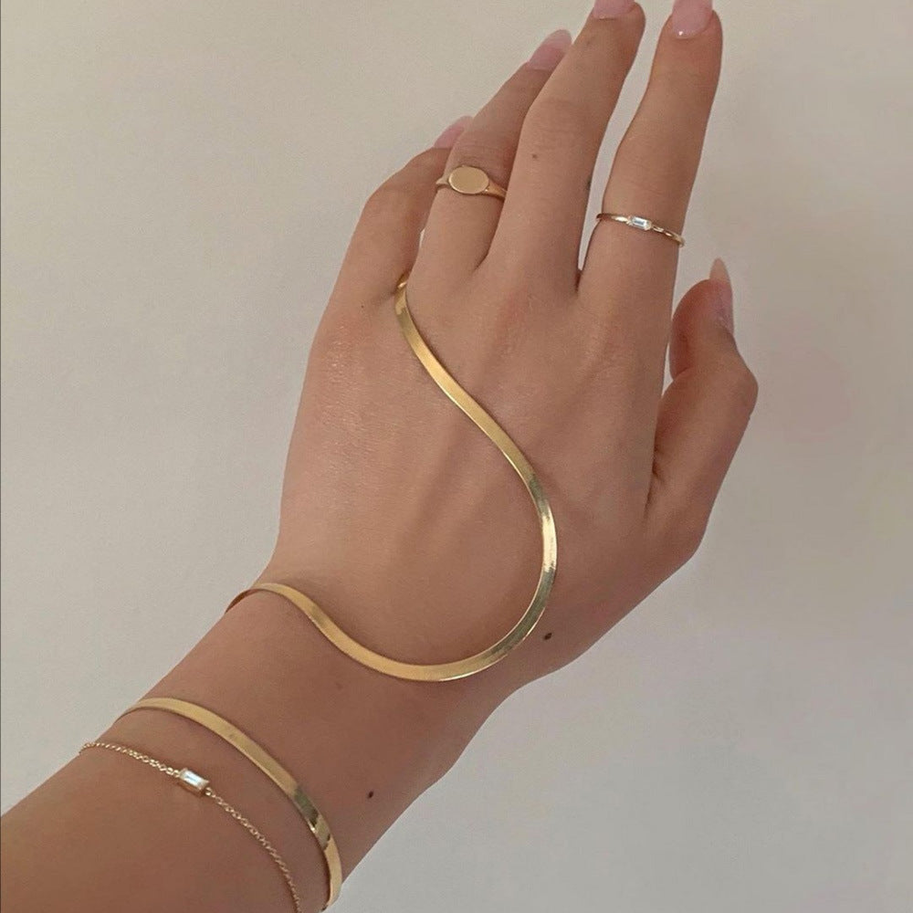 Flat Snake Chain Bangle Ladies Bangle