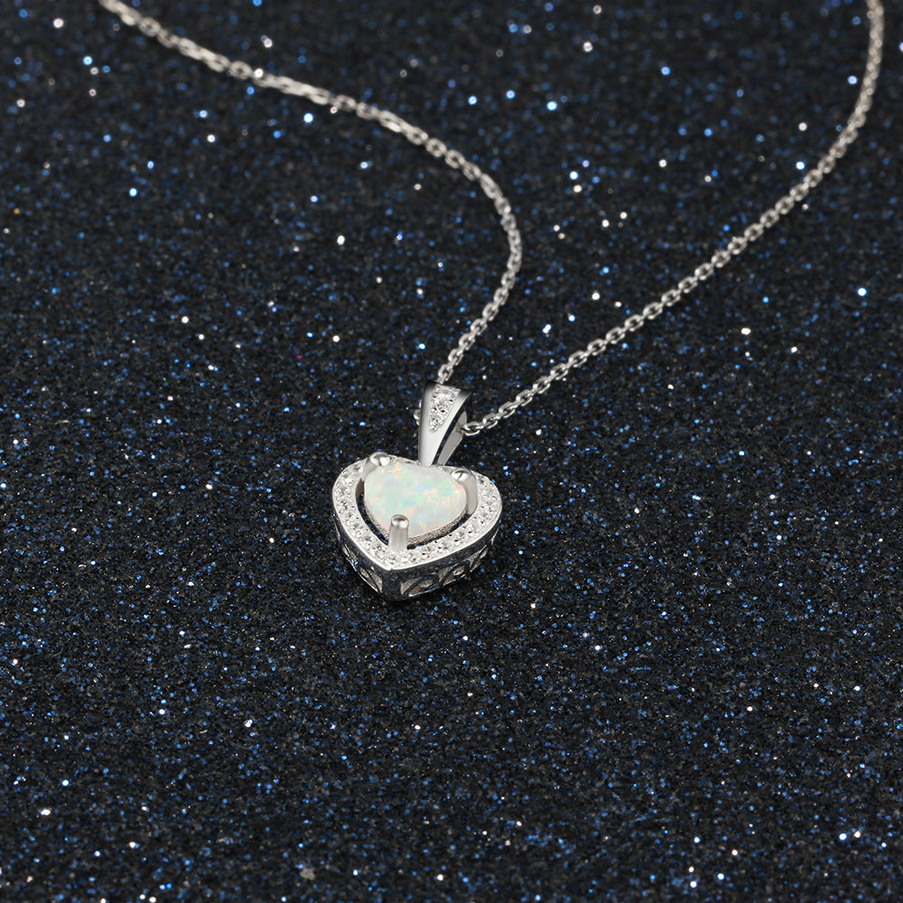 Explosive OPAL Opal Colored Stone Necklace Diamond Western European Necklace