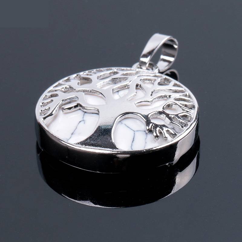 Natural stone pendant Life Tree Necklace