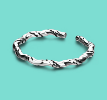 Knotted bamboo ring