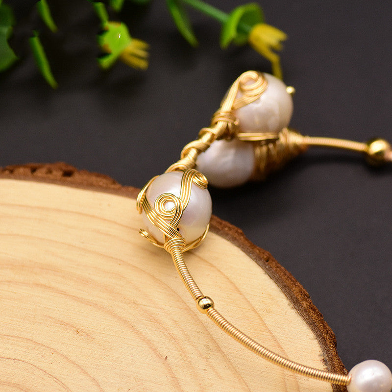Pearl winding boutique bracelet