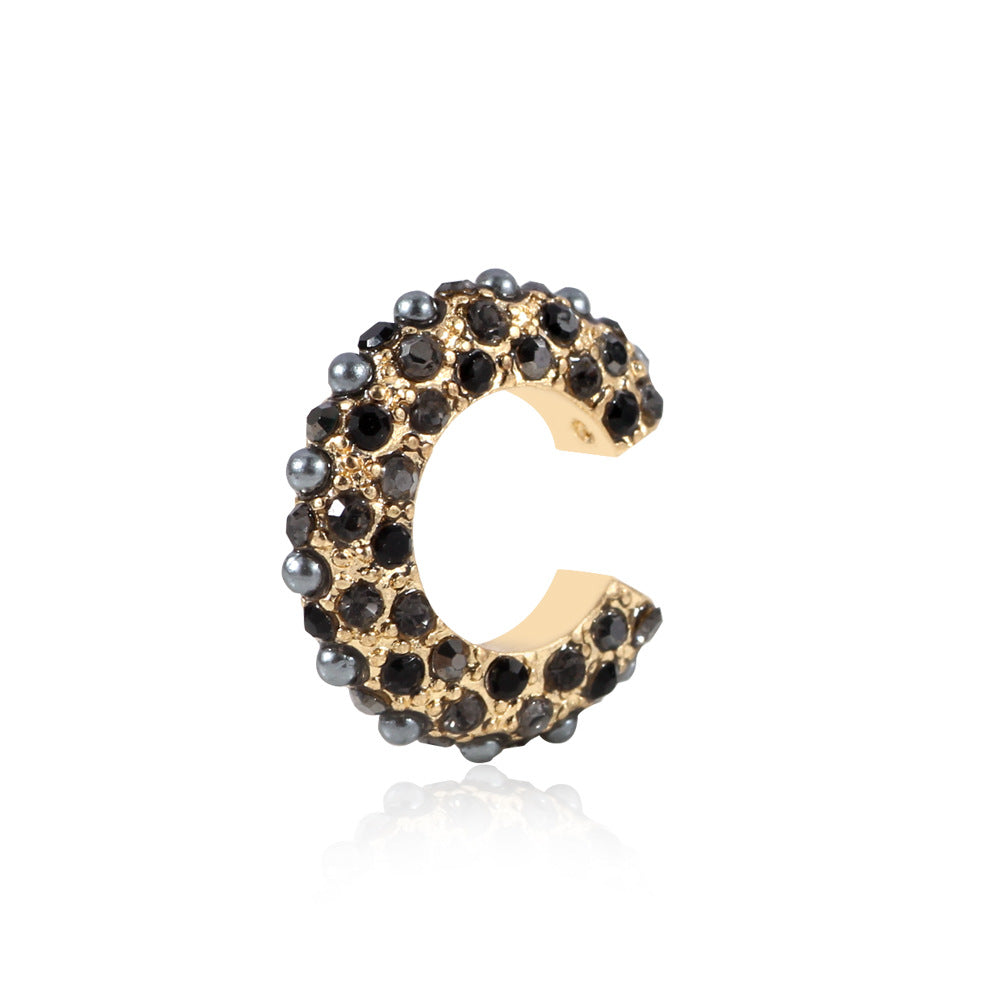 Alloy Pearl Rhinestone Earrings