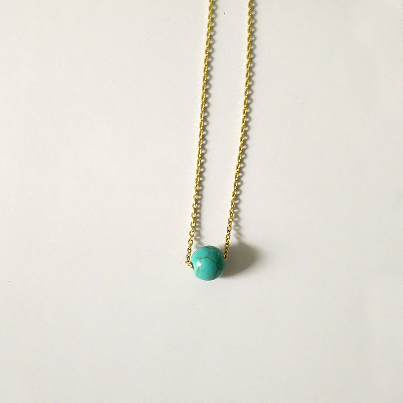 Crystal glass pendant necklace
