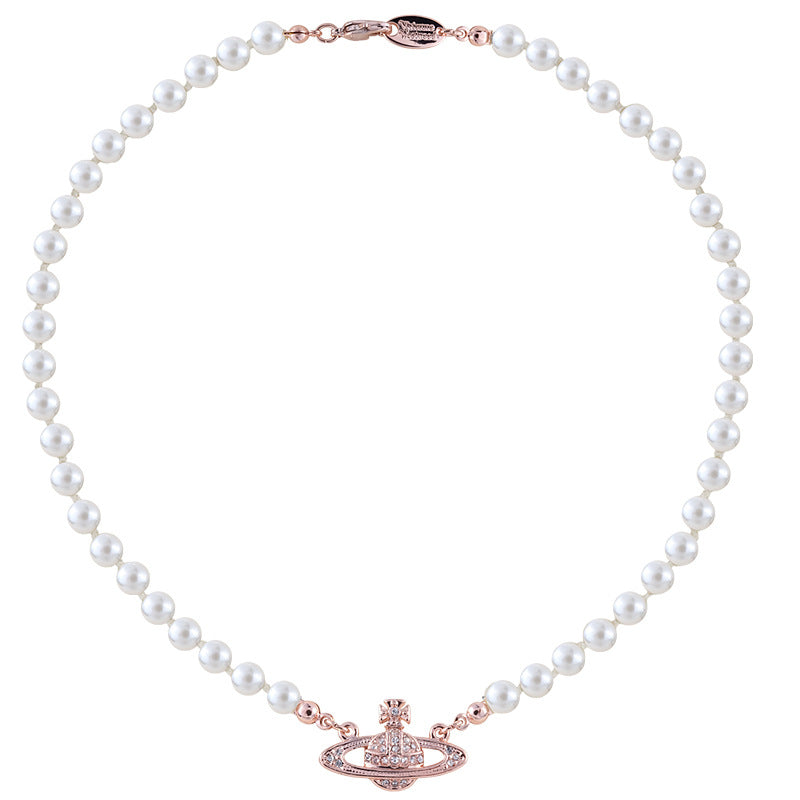 Saturn Pearl Necklace Band