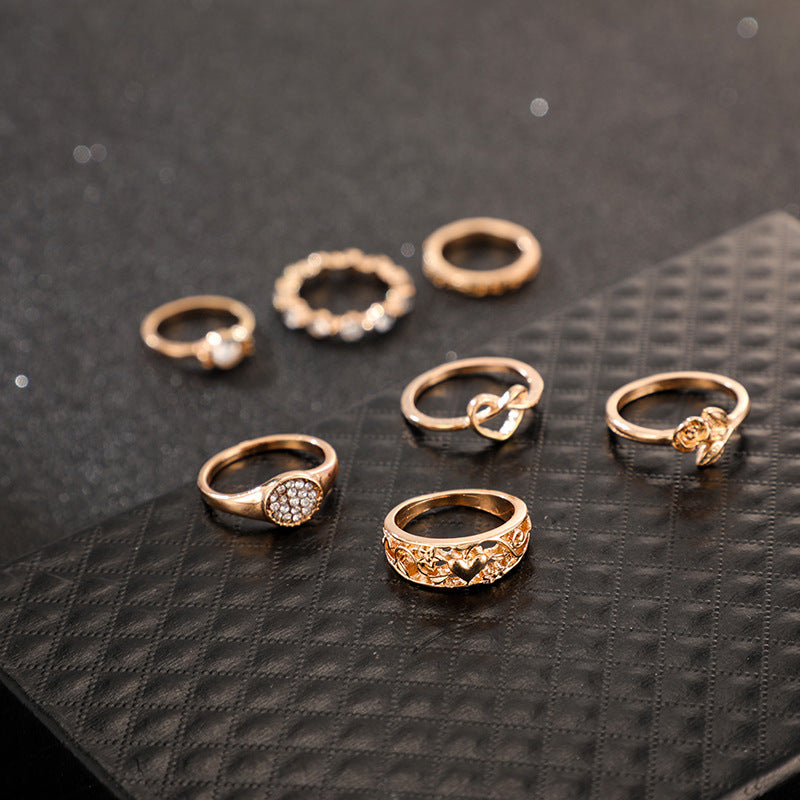 Diamond Love Ring Set
