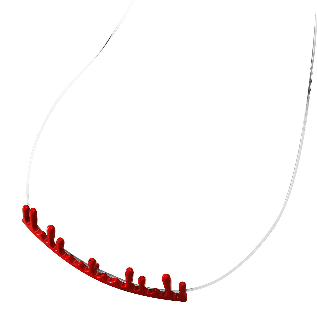 Gothic Personality Red Liquid Collar Ins Cold Wind