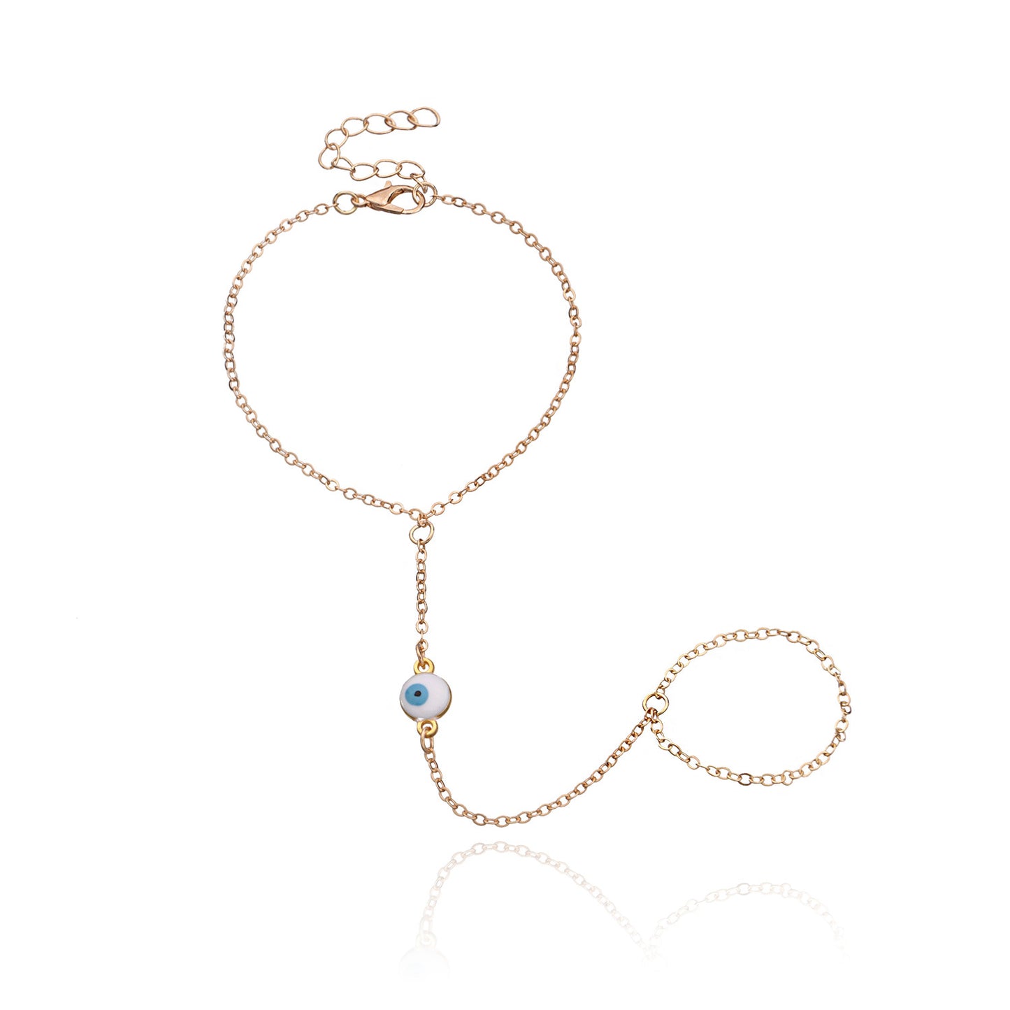 Fashionable Women's Bracelet With Diamonds And Fingers