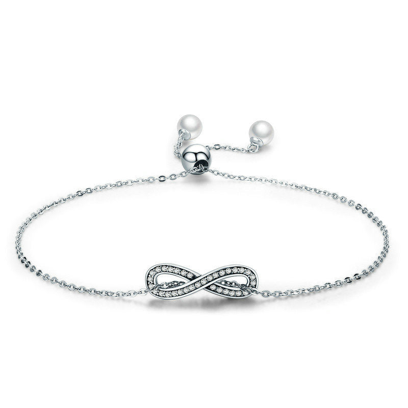 Sterling Silver Bracelet Female Personality Diamond Bracelet