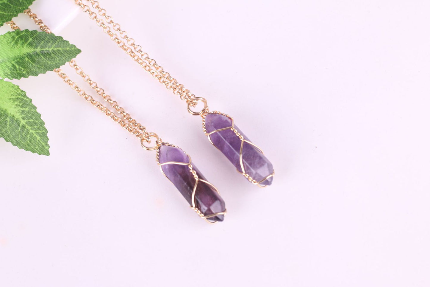 Hexagonal Crystal Agate Bullet Pendant Necklace