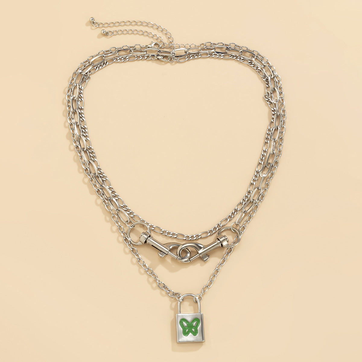Accessories Punk Gothic Dripping Butterfly Metal Necklace