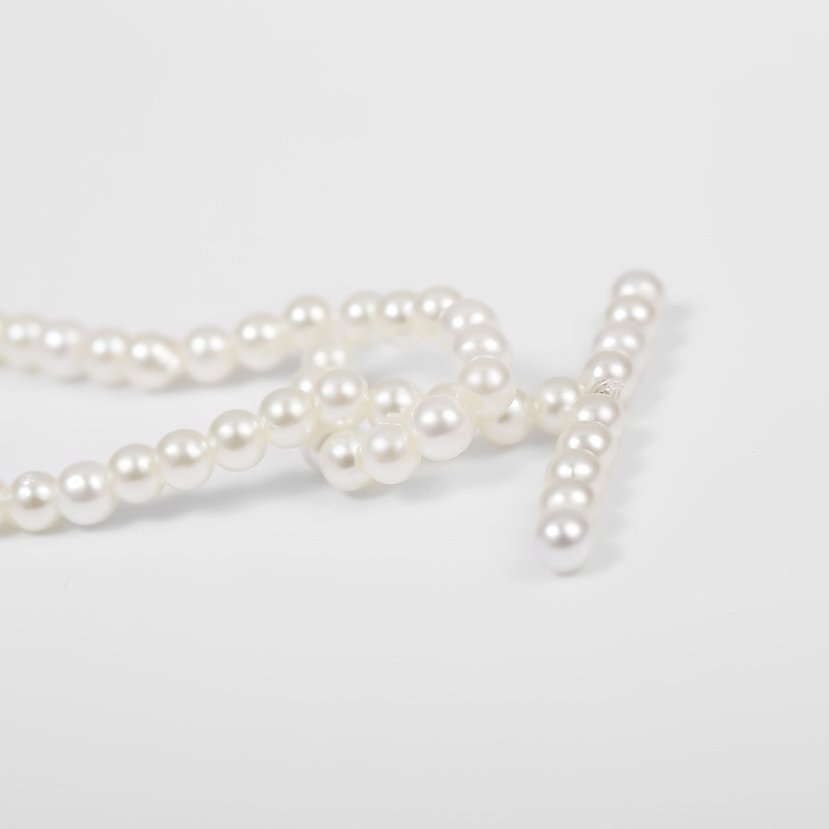 Pearl Geometric Single Layer Necklace