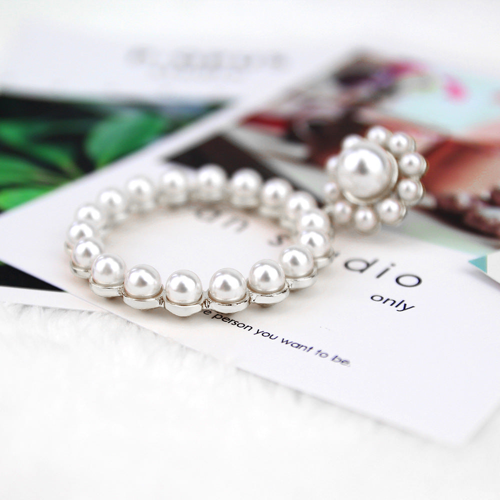 Pearl Geometric Exaggerated Earrings