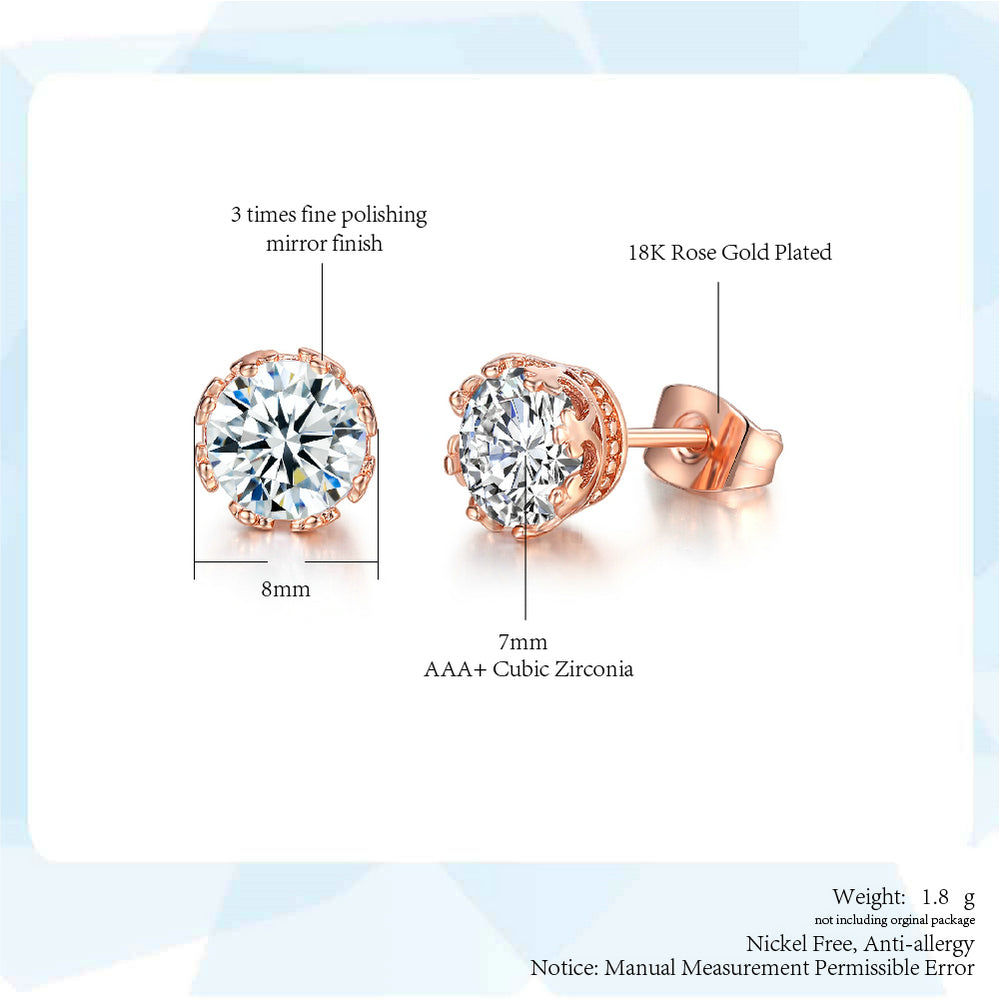 Simulation diamond crystal earrings