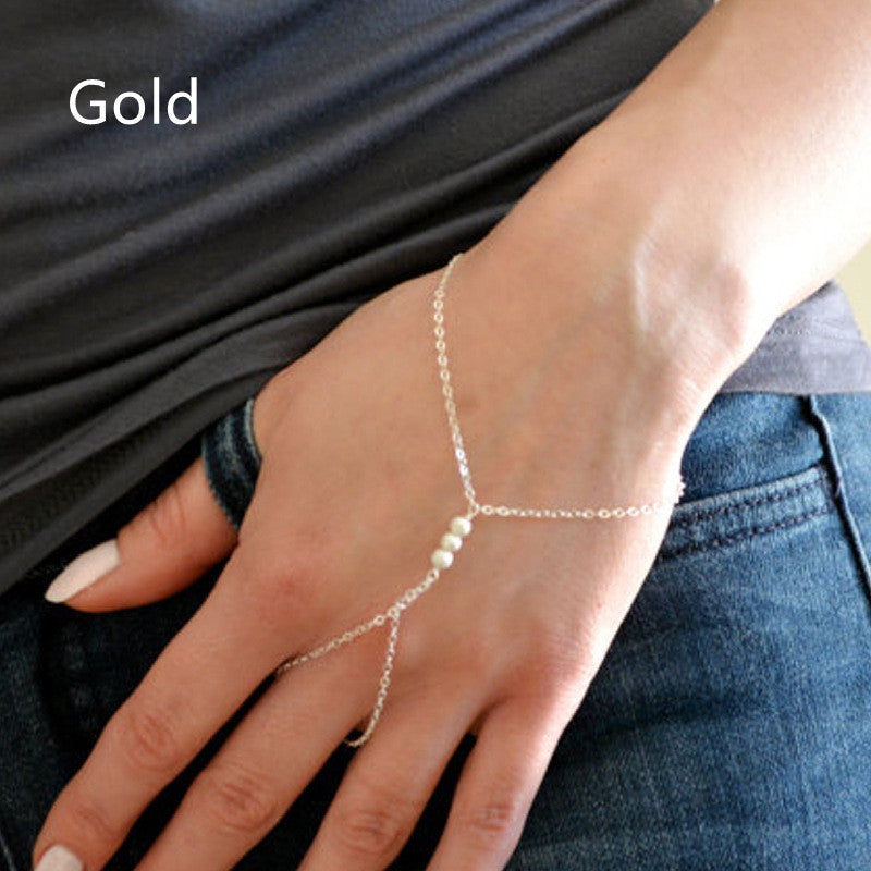 Simple Pearl Linking Bracelet Simple Bracelet