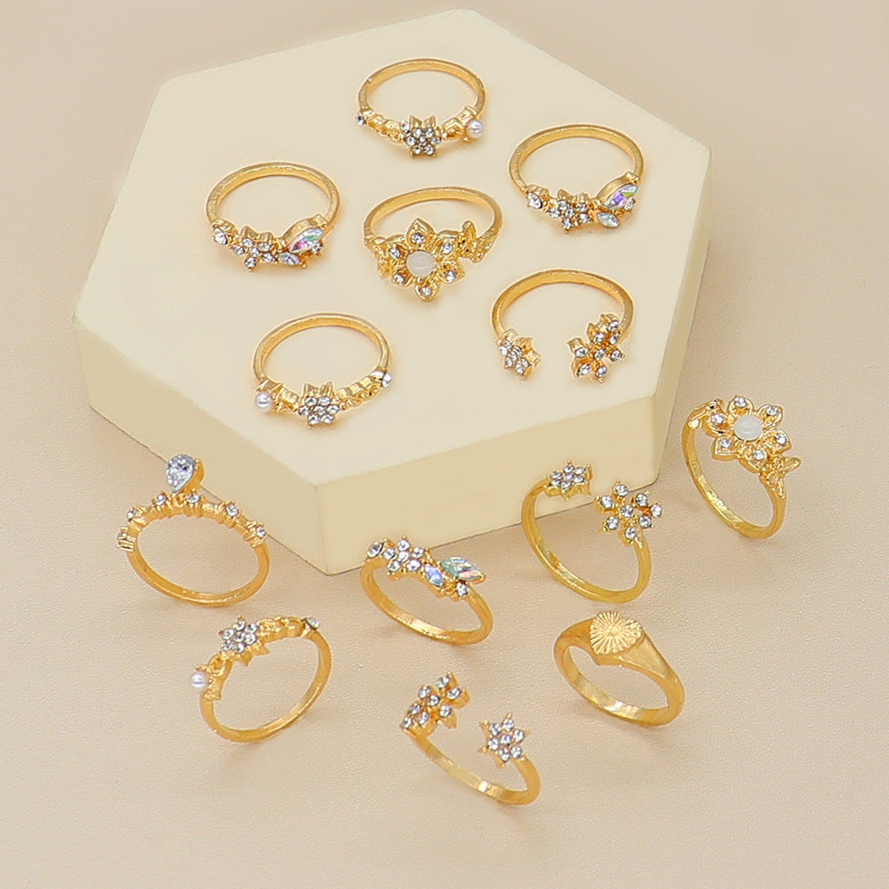 Love gold ring set