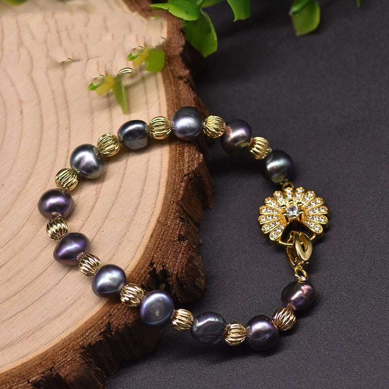 Natural Baroque Pearl Set Bracelet
