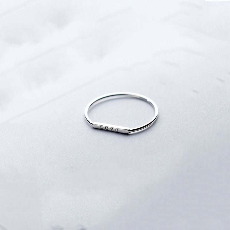 Sweet simple word ring