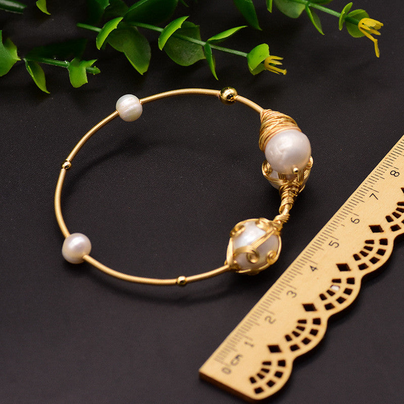 Pearl winding boutique bracelet
